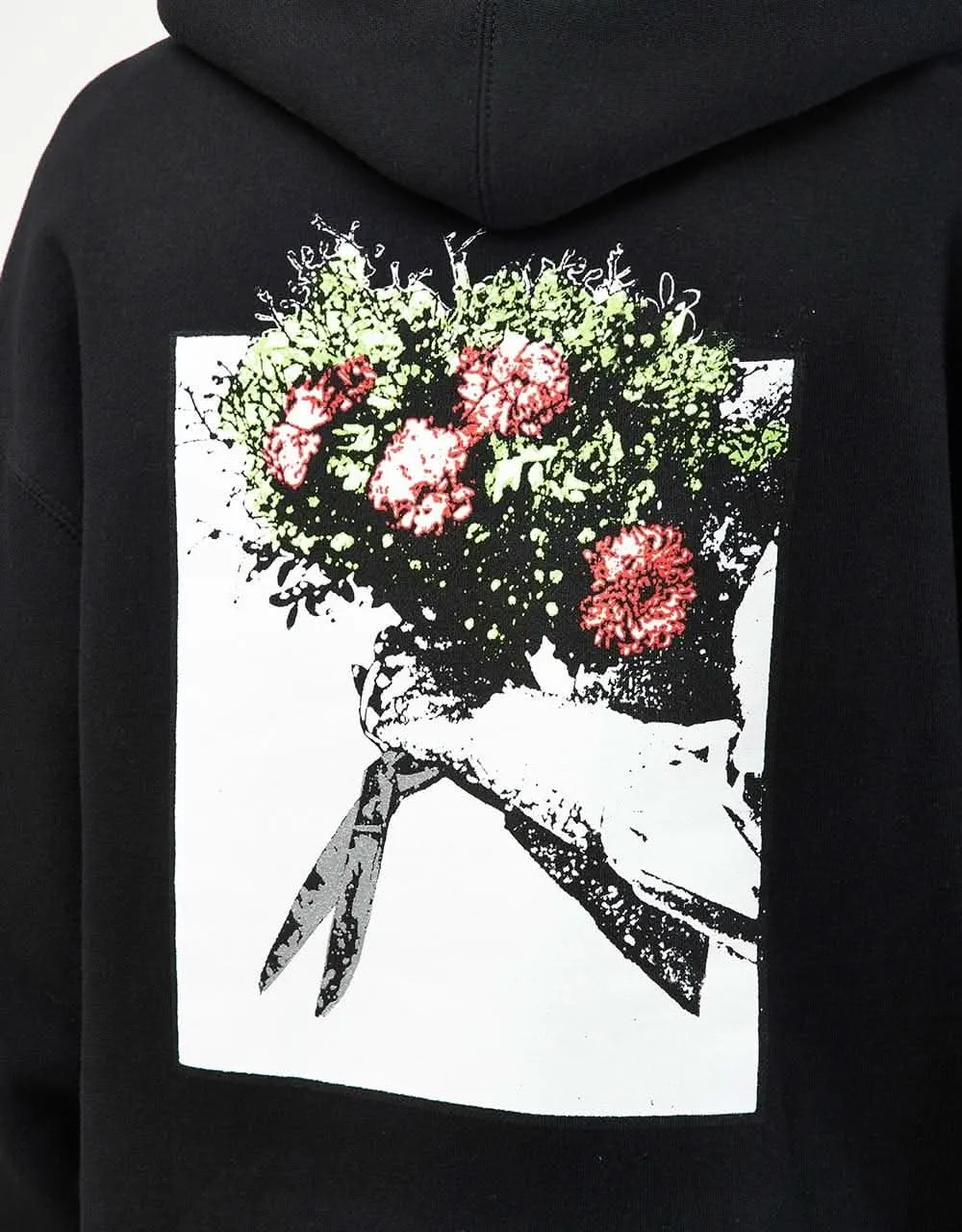 Hockey Roses Pullover Hoodie - Black