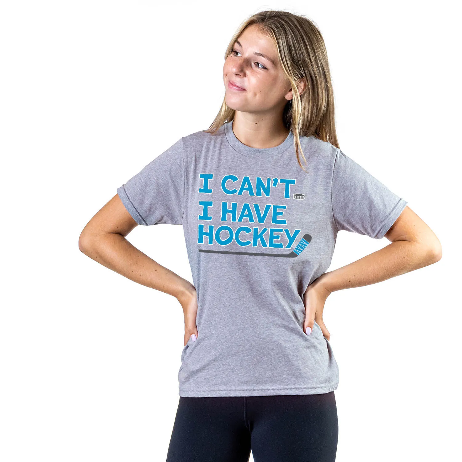  Hockey Short Sleeve T-Shirt - I Can't. I Have Hockey. 
