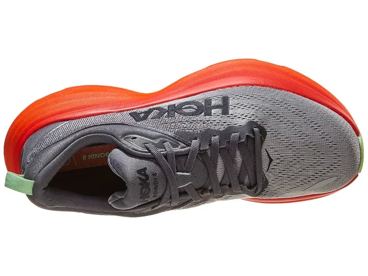 Hoka | Bondi 8 | Men's | Castlerock/Flame