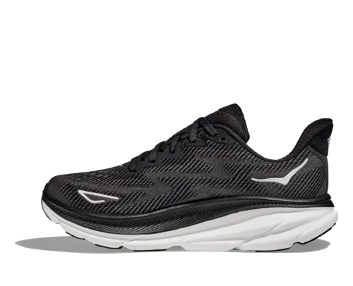 Hoka Clifton 9 Black White Men's