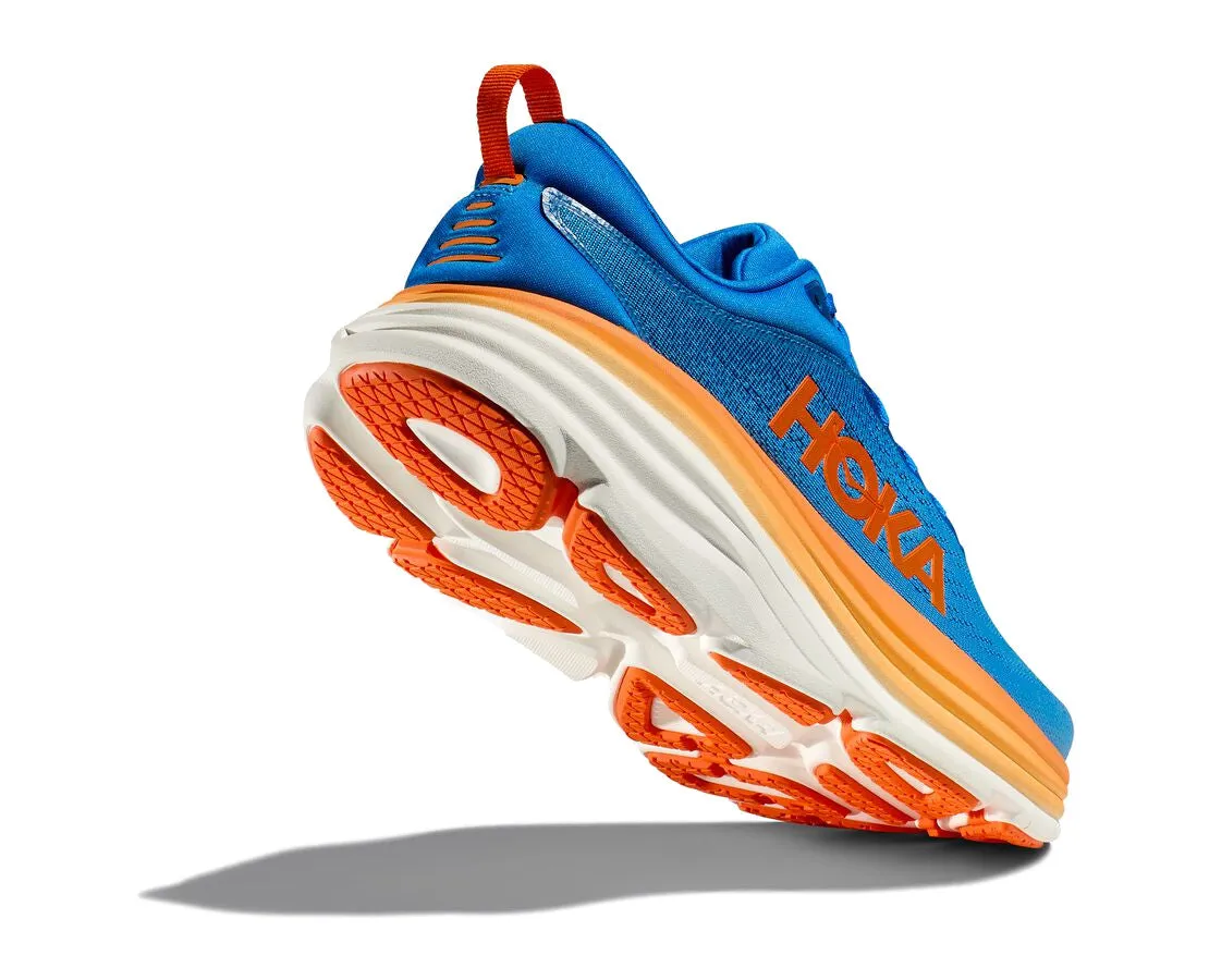 HOKA Men's Bondi 8 - Coastal Sky/Vibrant Orange