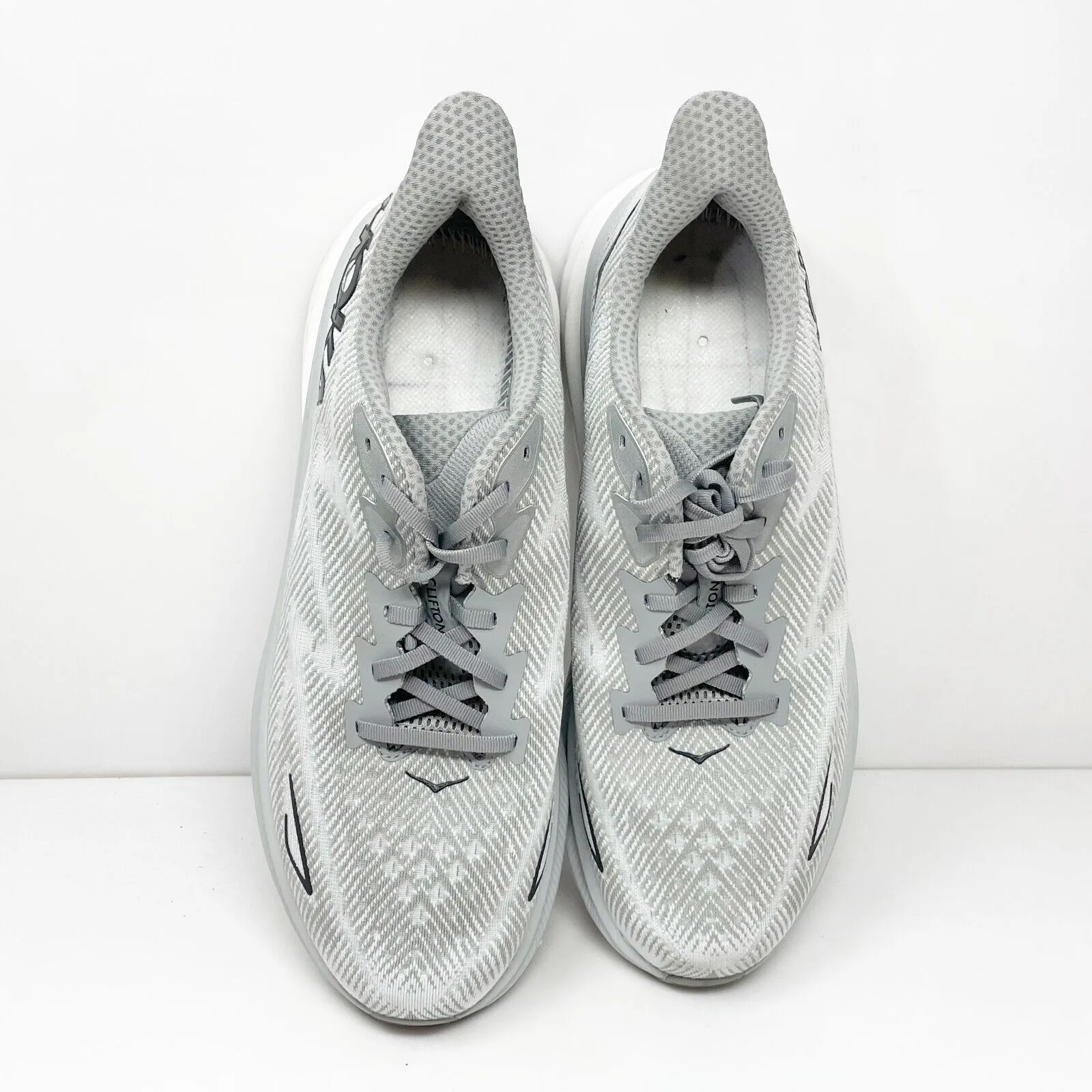 Hoka One One Mens Clifton 9 1127895 HMBC Gray Running Shoes Sneakers Size 13 D