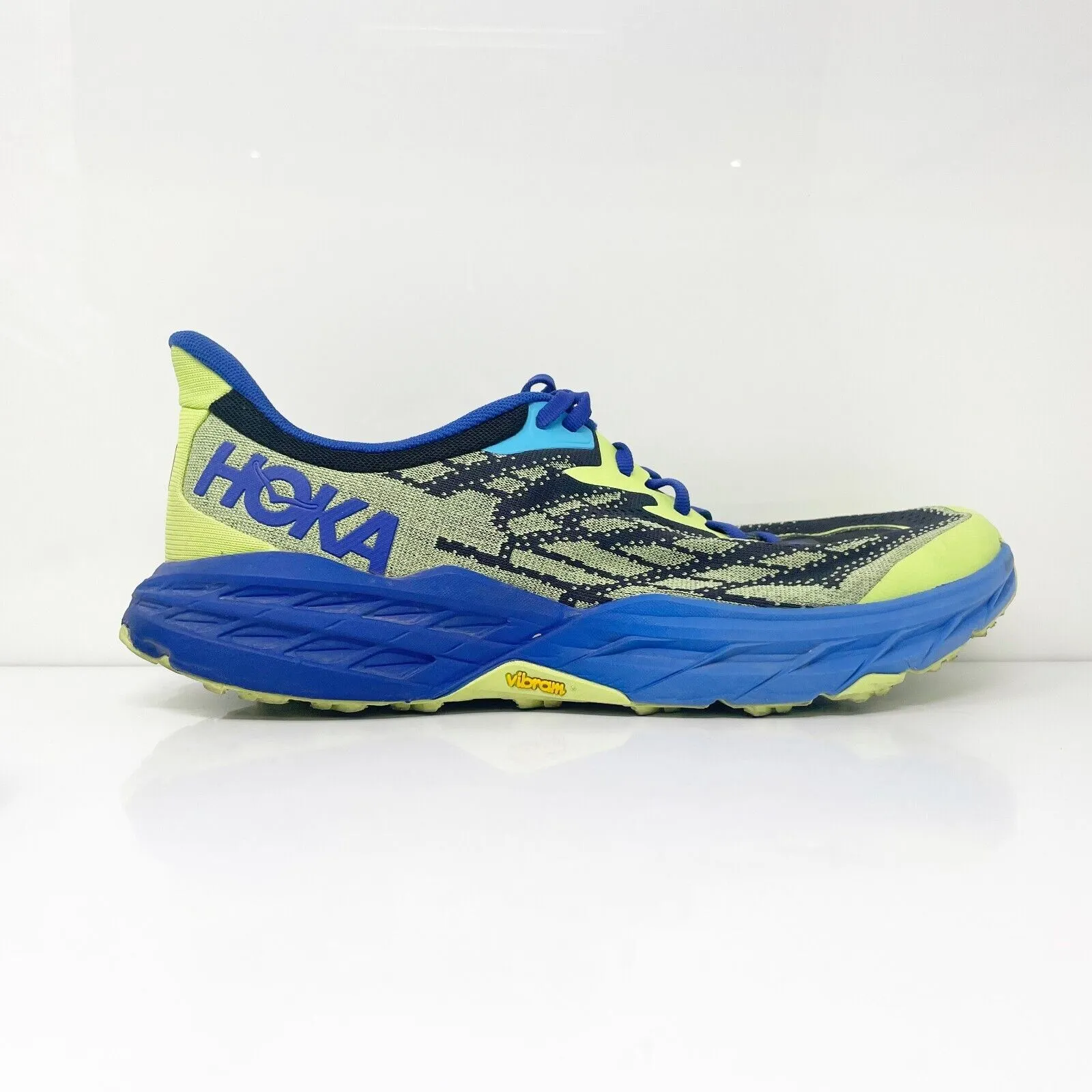 Hoka One One Mens Speedgoat 5 1123157 LTC Black Running Shoes Sneakers Sz 12.5 D