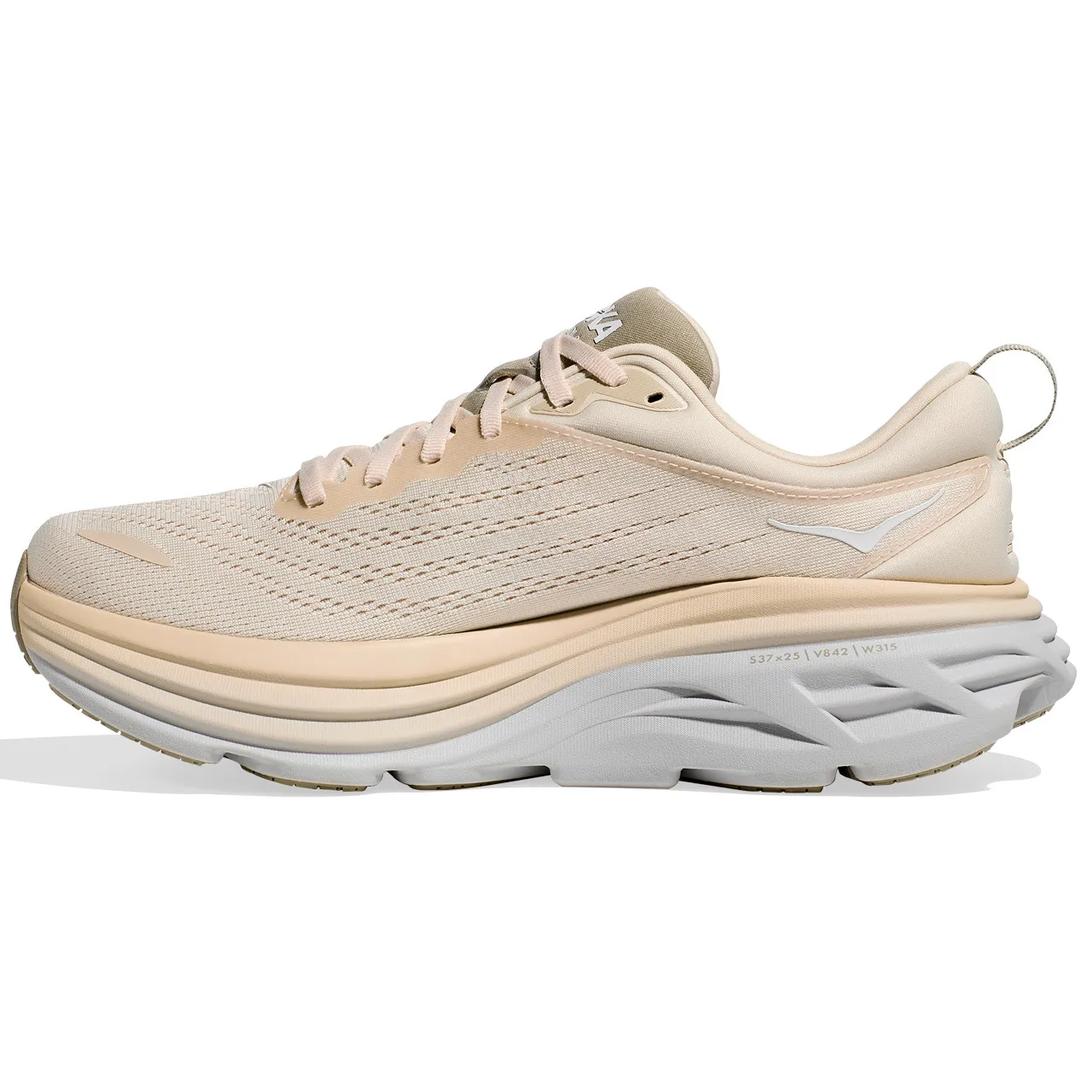 HOKA ONE ONE Men's Bondi 8 - Oat Milk / Barley (Wide Width)