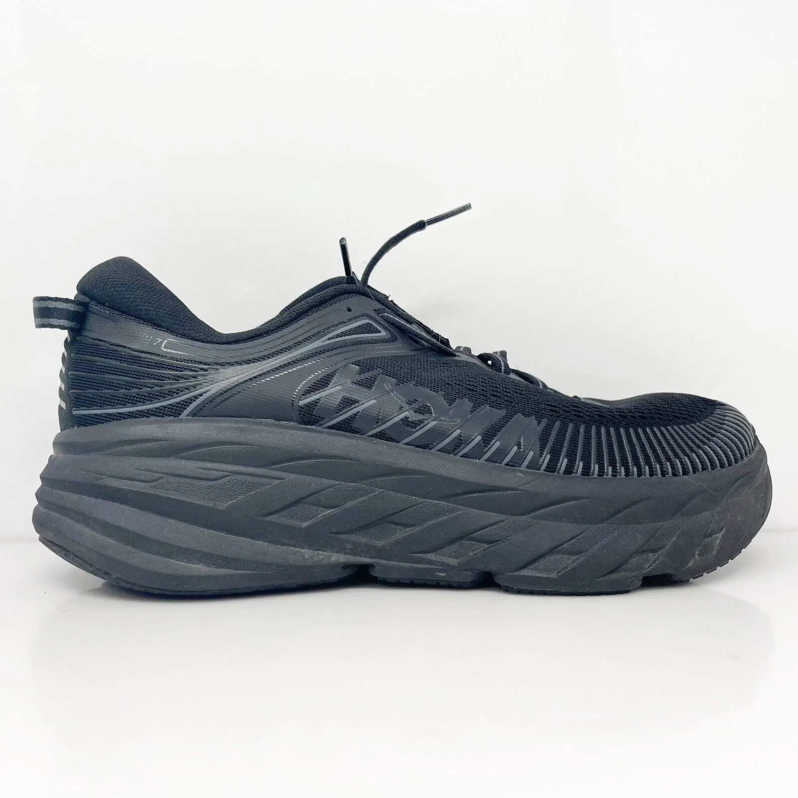 Hoka One One Womens Bondi 7 1110531 BBLC Black Running Shoes Sneakers Size 8 D