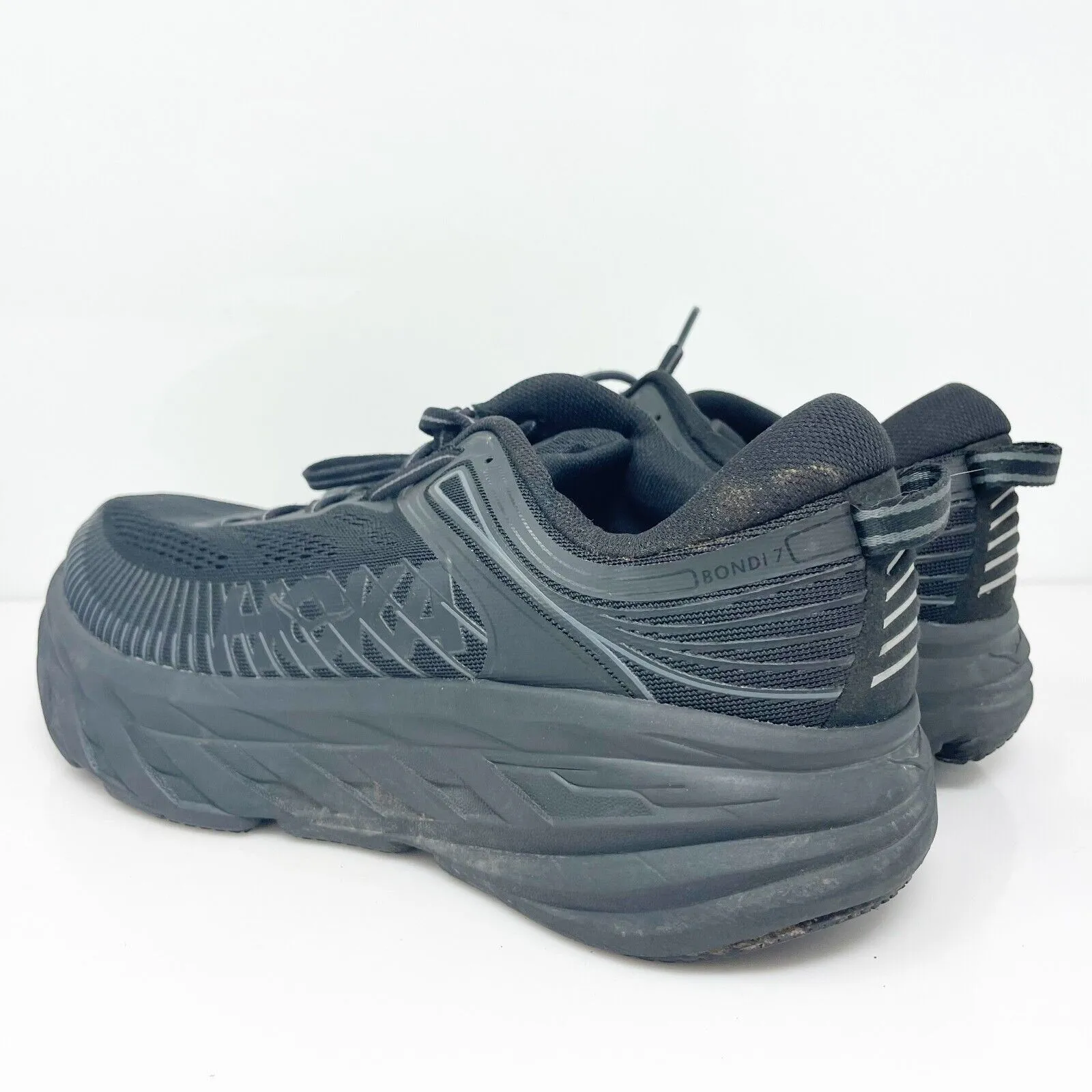 Hoka One One Womens Bondi 7 1110531 BBLC Black Running Shoes Sneakers Size 8 D