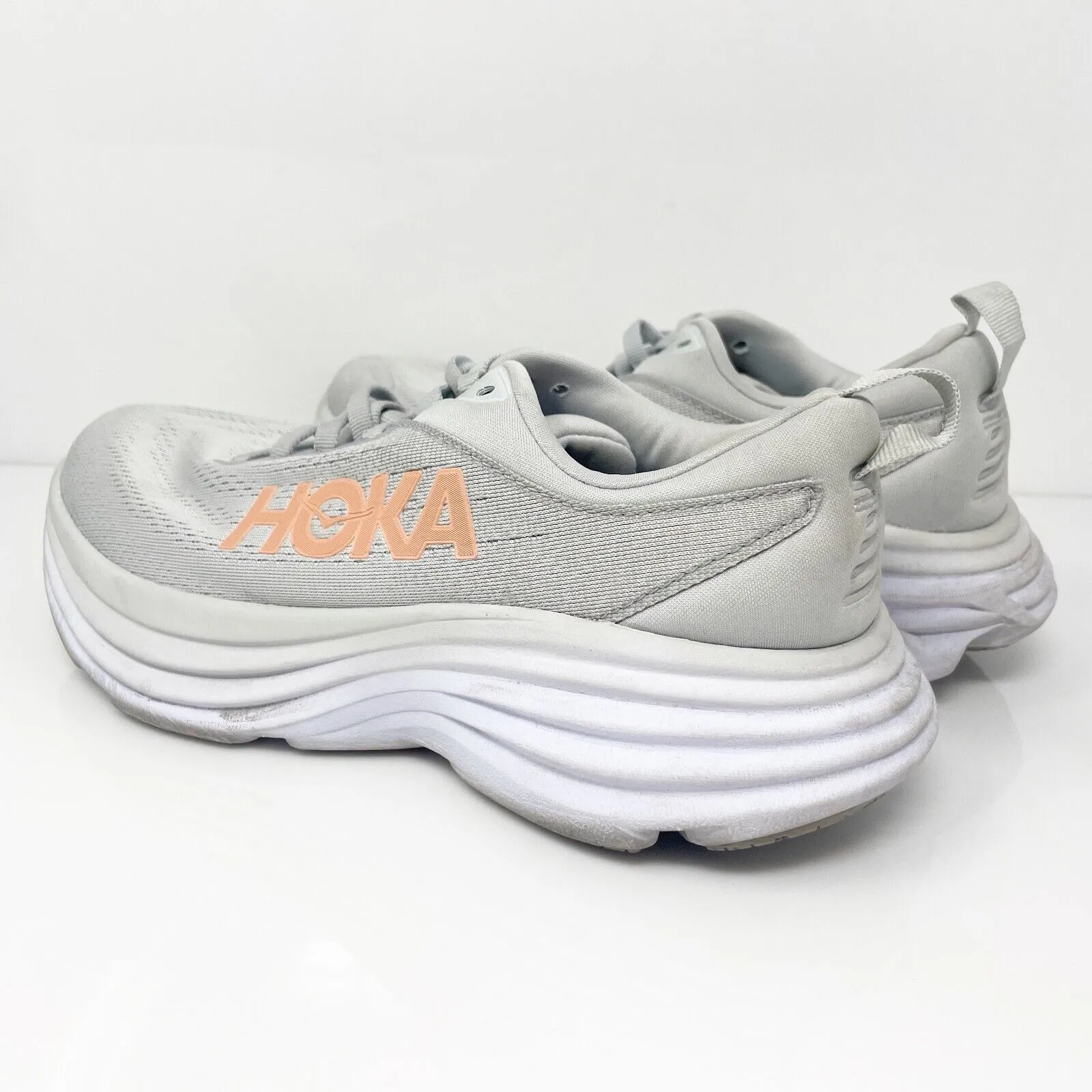 Hoka One One Womens Bondi 8 1127954 HMLR Gray Running Shoes Sneakers Size 7 D