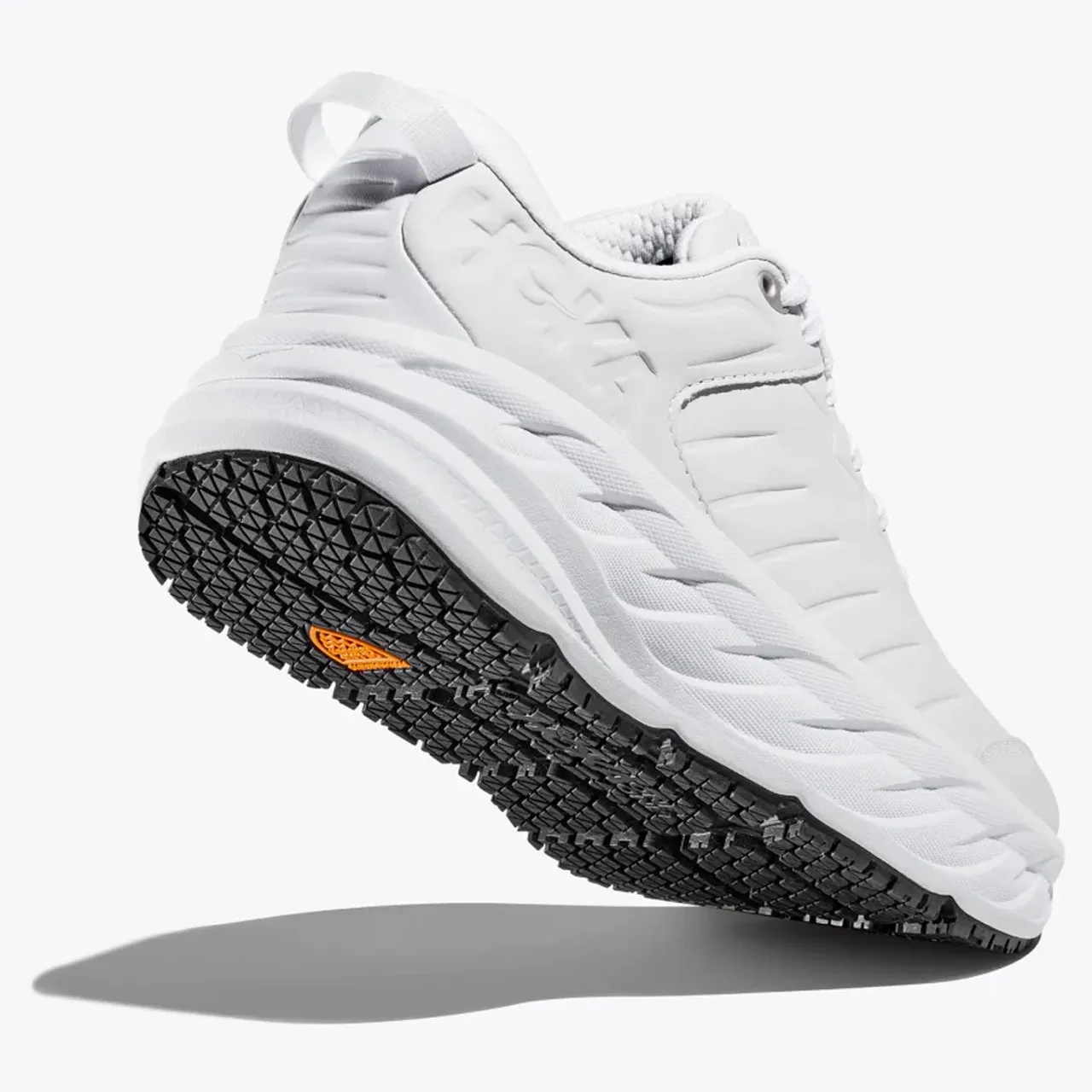 HOKA ONE ONE Women's Bondi Slip Resistant - White (Wide Width)