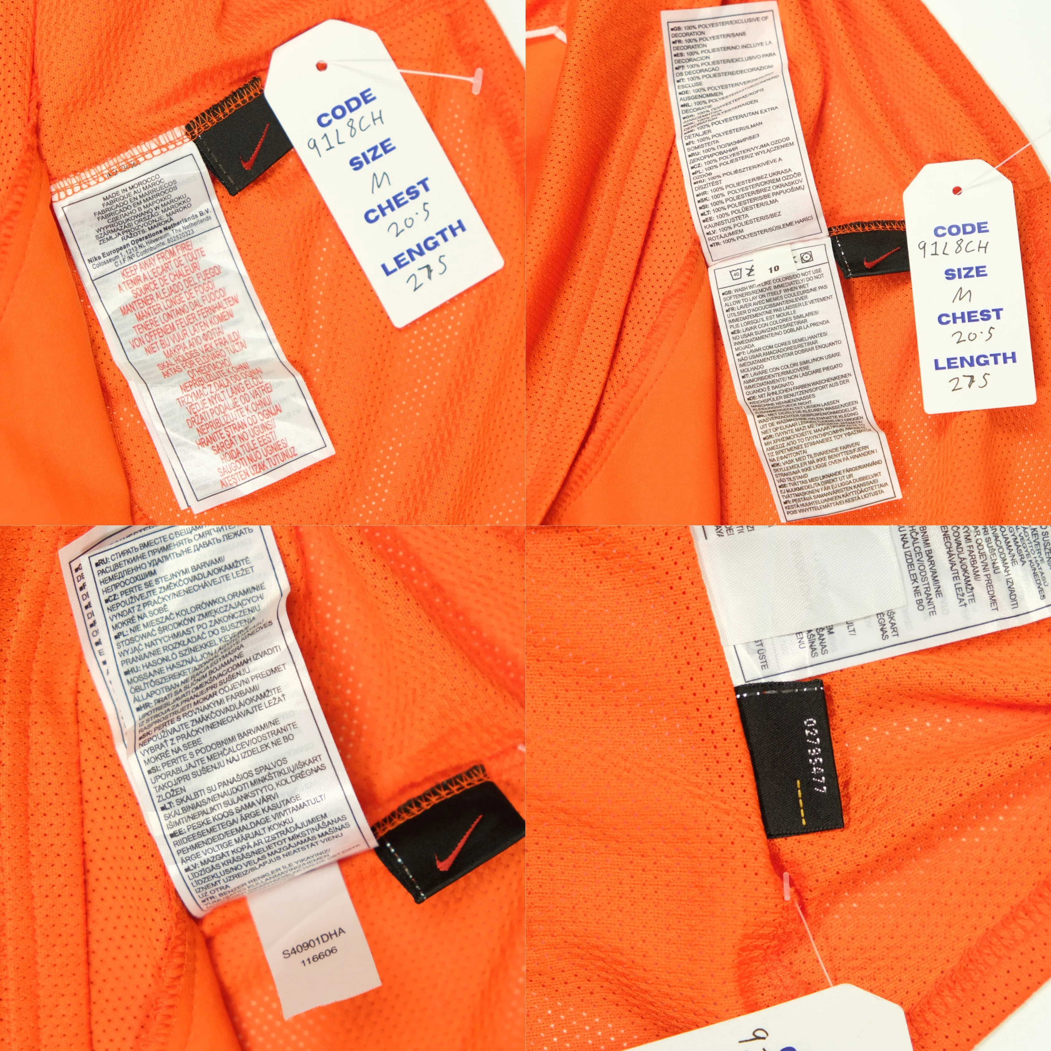 Holland/Netherlands Davids 8 Original Home Football Shirt 2004/2006 Nike Medium