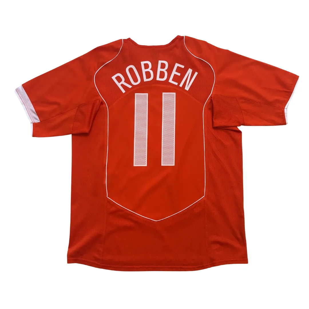 Holland/Netherlands Robben 11 Original Home Football Shirt 2004/2006 Nike Large