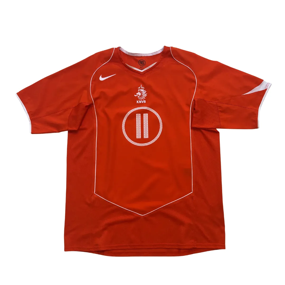 Holland/Netherlands Robben 11 Original Home Football Shirt 2004/2006 Nike Large