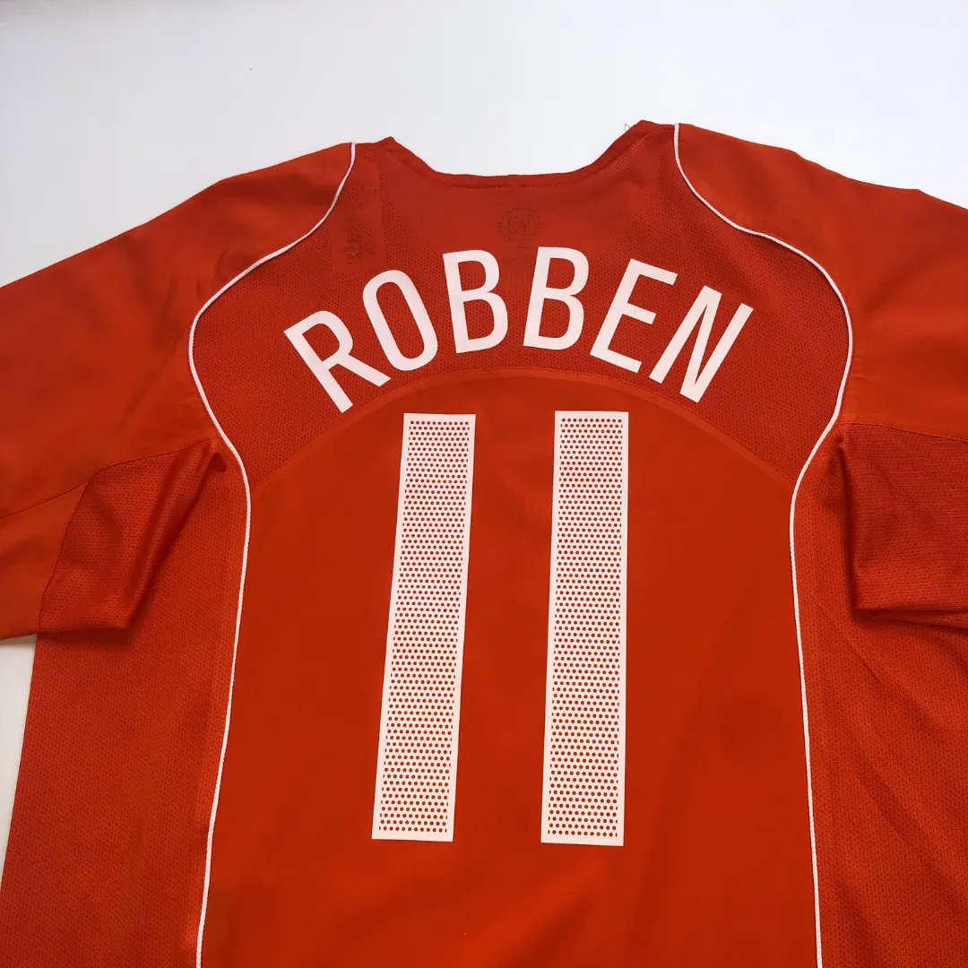 Holland/Netherlands Robben 11 Original Home Football Shirt 2004/2006 Nike Large
