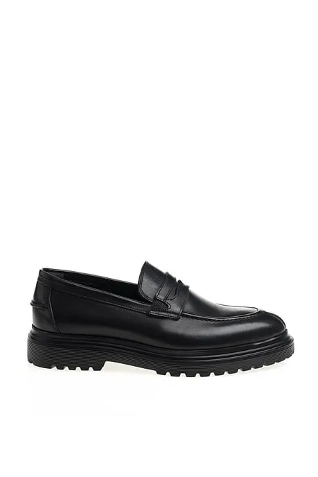 HolloMen Black Penny Loafers