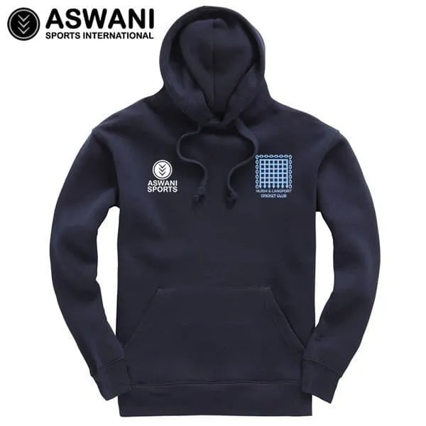 Huish & Langport Cricket Club Premium Hoodie - Navy (Adult)