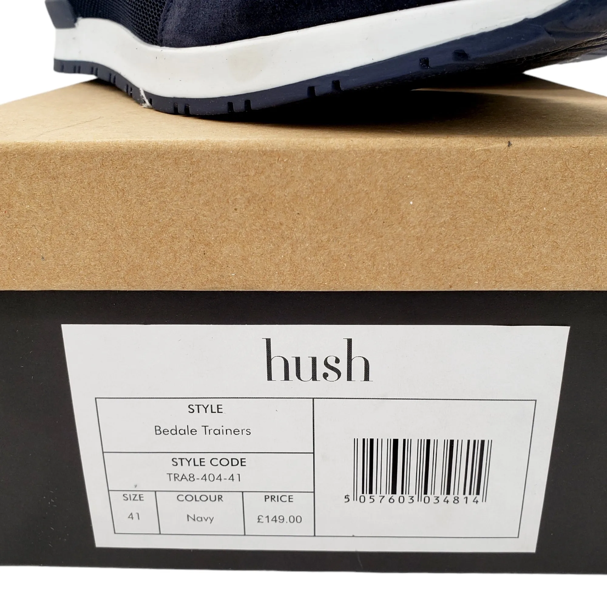 Hush Navy Bedale Trainers