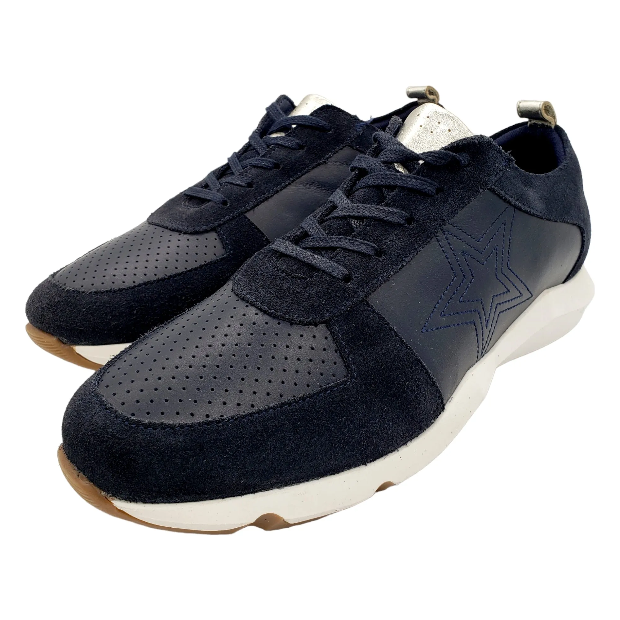 Hush Navy Fenton Trainers