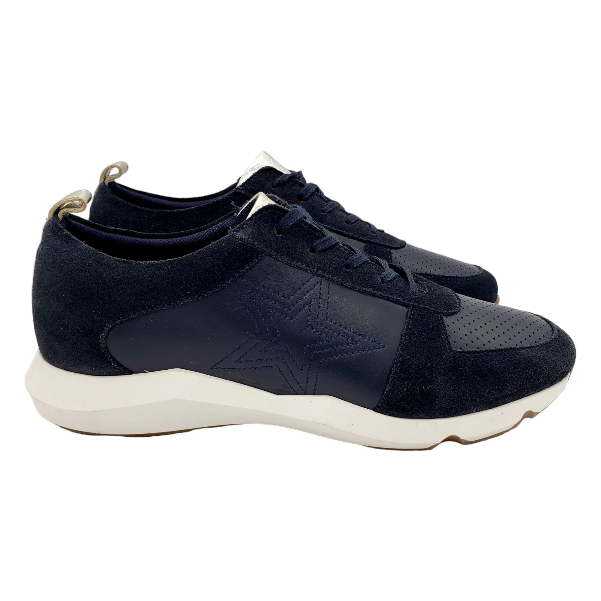 Hush Navy Fenton Trainers