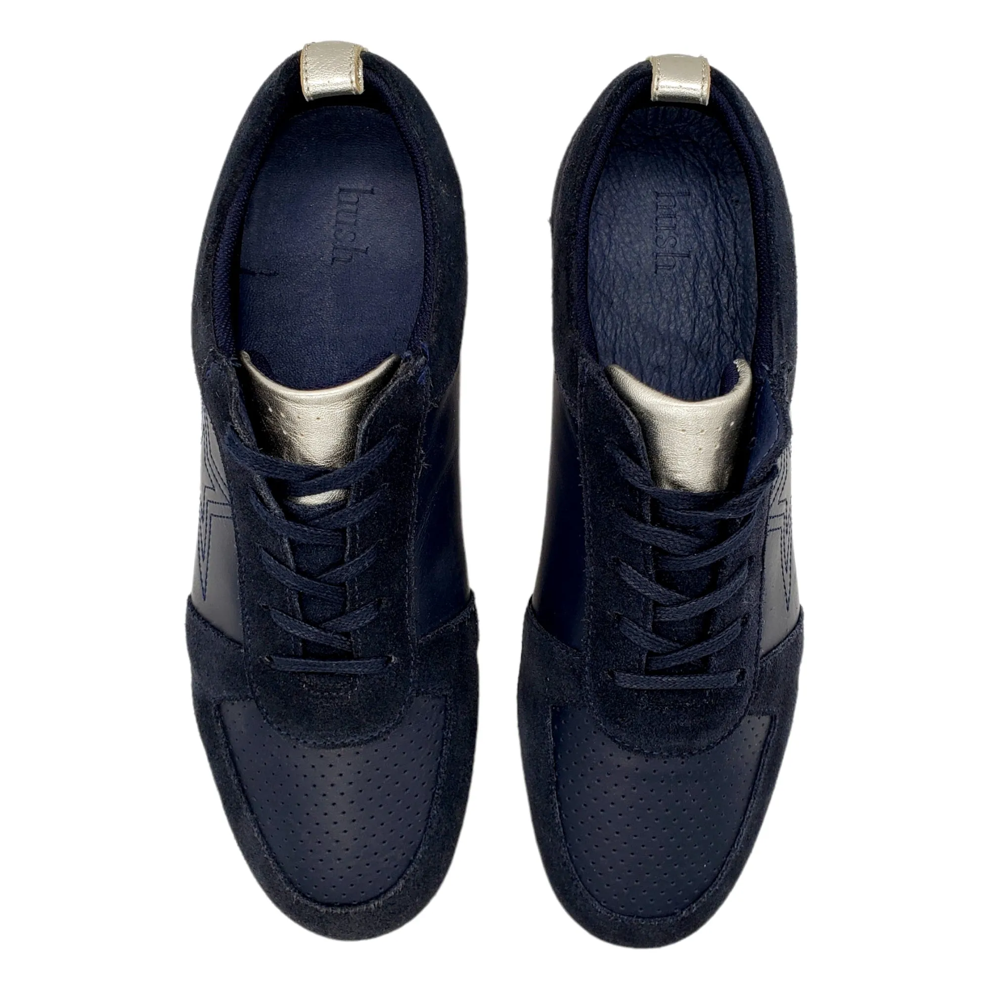 Hush Navy Fenton Trainers