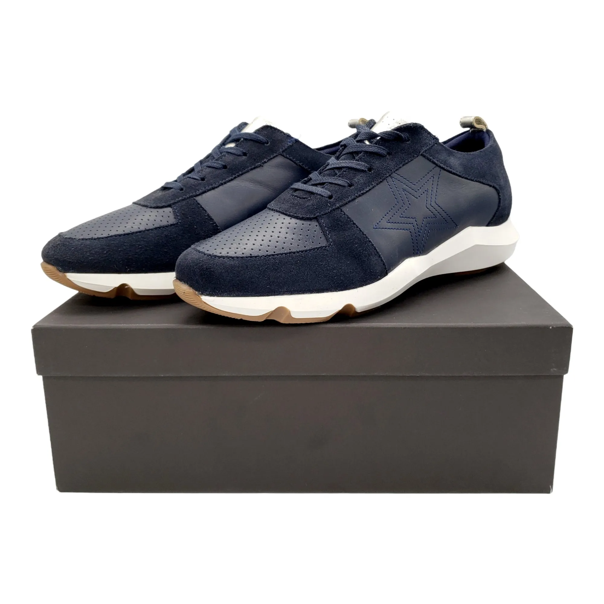 Hush Navy Fenton Trainers