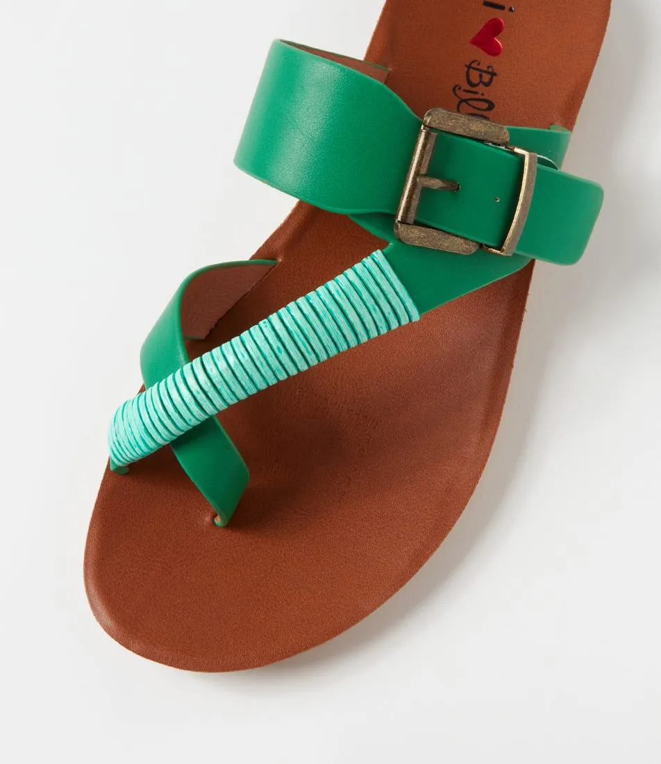 I LOVE BILLY Kitoxes Emerald Mix Sandals