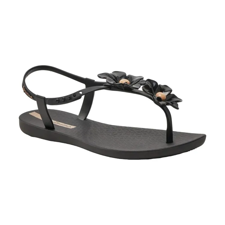 Ipanema 83565 Duo FLOWERS Sandalo Infradito con Cinturino Donna Black