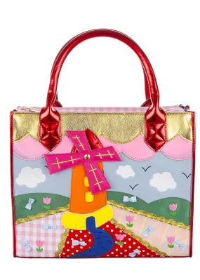 Irregular Choice Far Afield Windmill Tas Red Blue