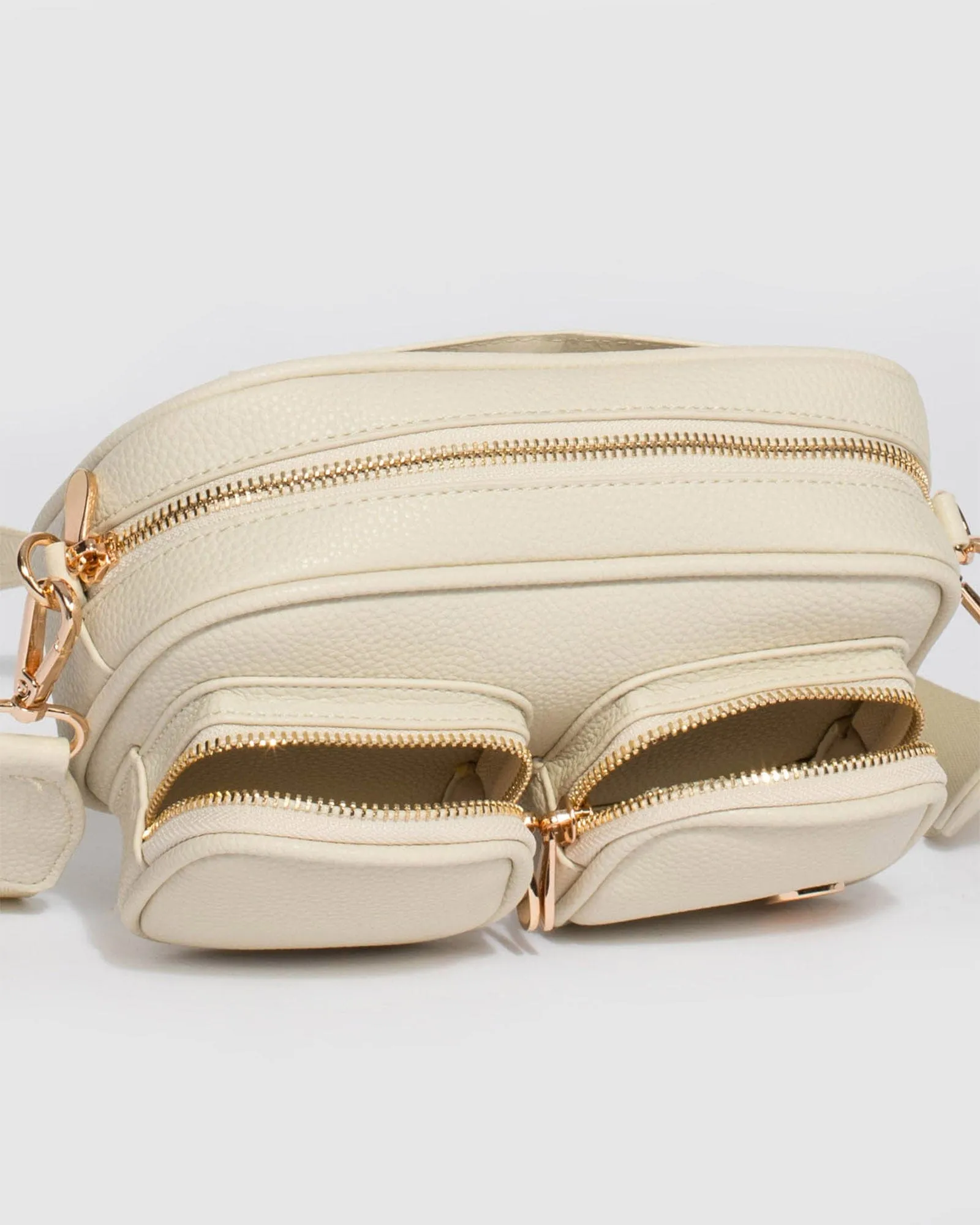 Ivory Amalia Double Pocket Crossbody Bag