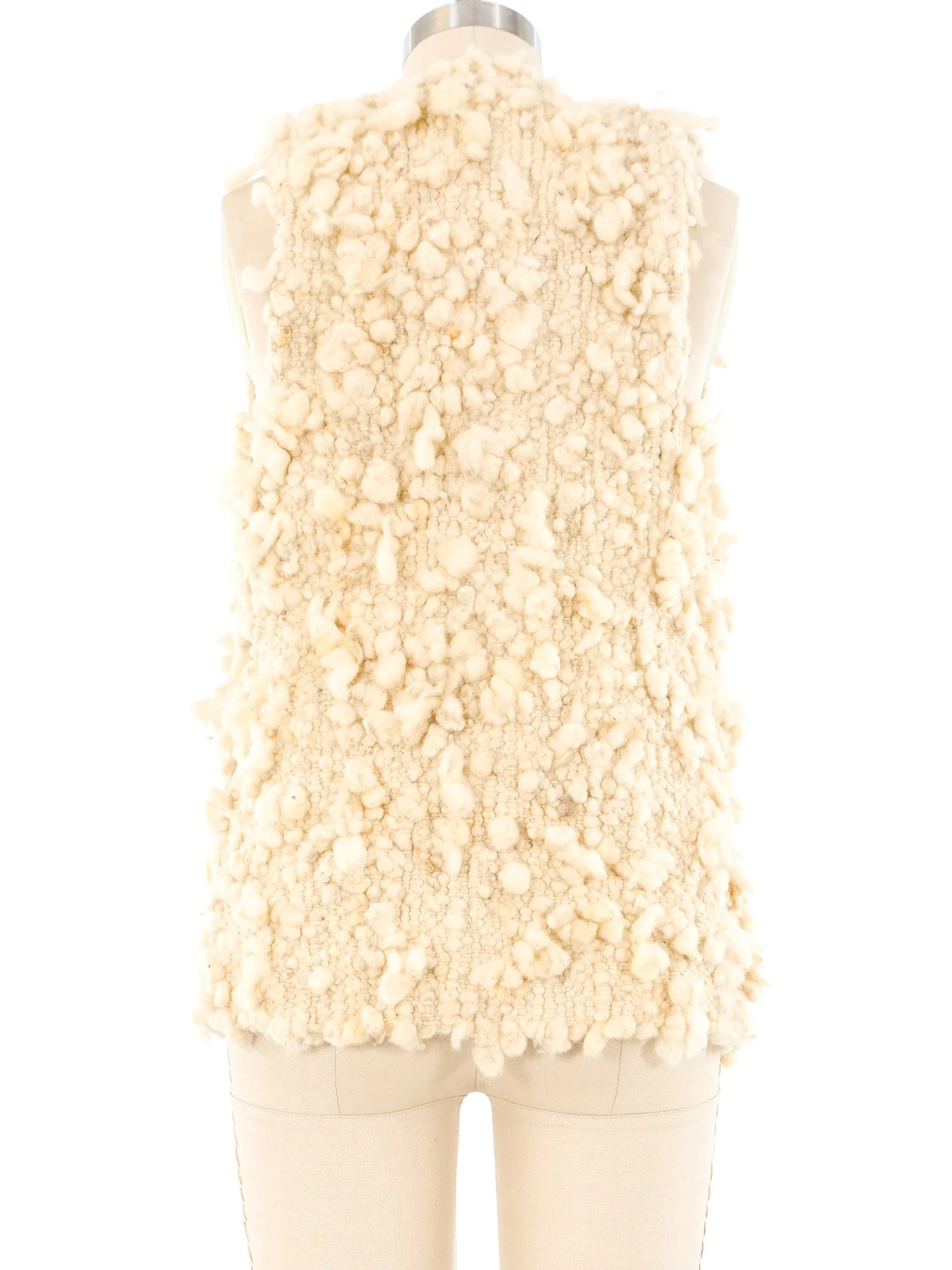 Ivory Hand Knit Vest
