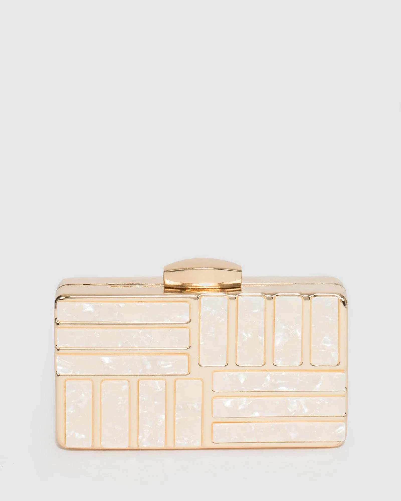 Ivory Margot Acrylic Clutch Bag