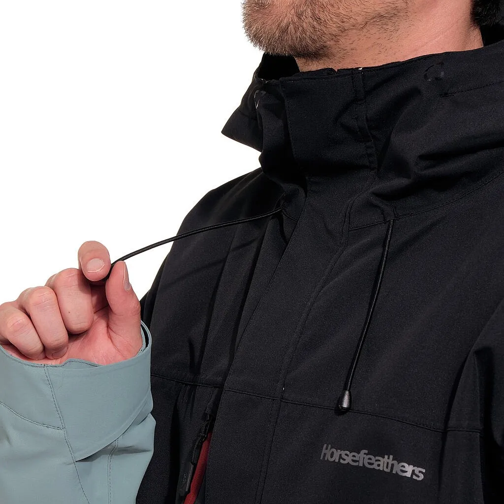 jacket Horsefeathers Track - Black/Blue Haze - men´s