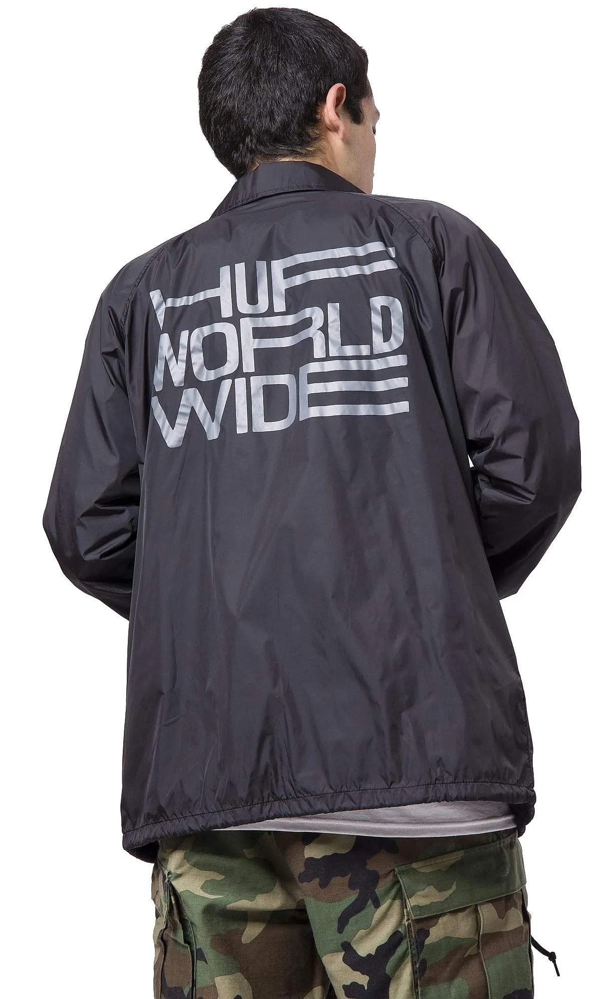 jacket HUF Disorder Coach - Black - men´s