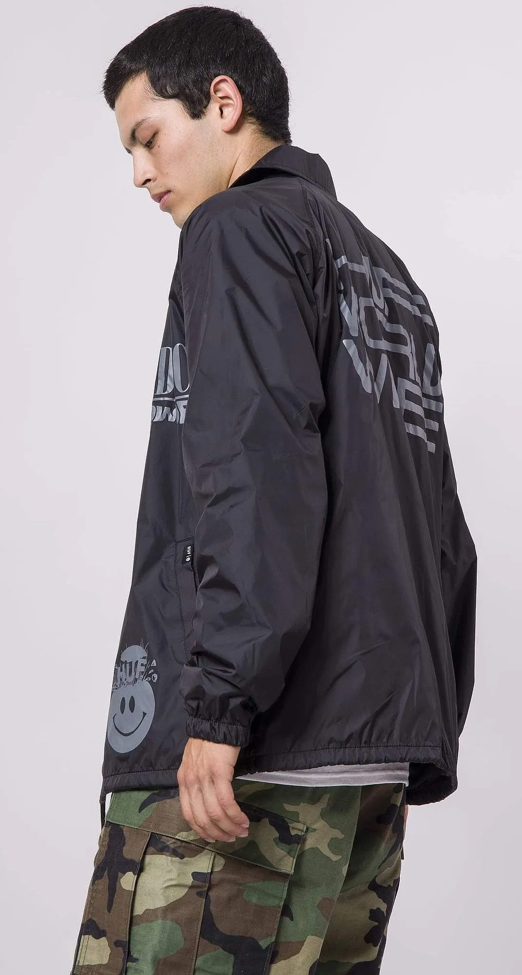 jacket HUF Disorder Coach - Black - men´s