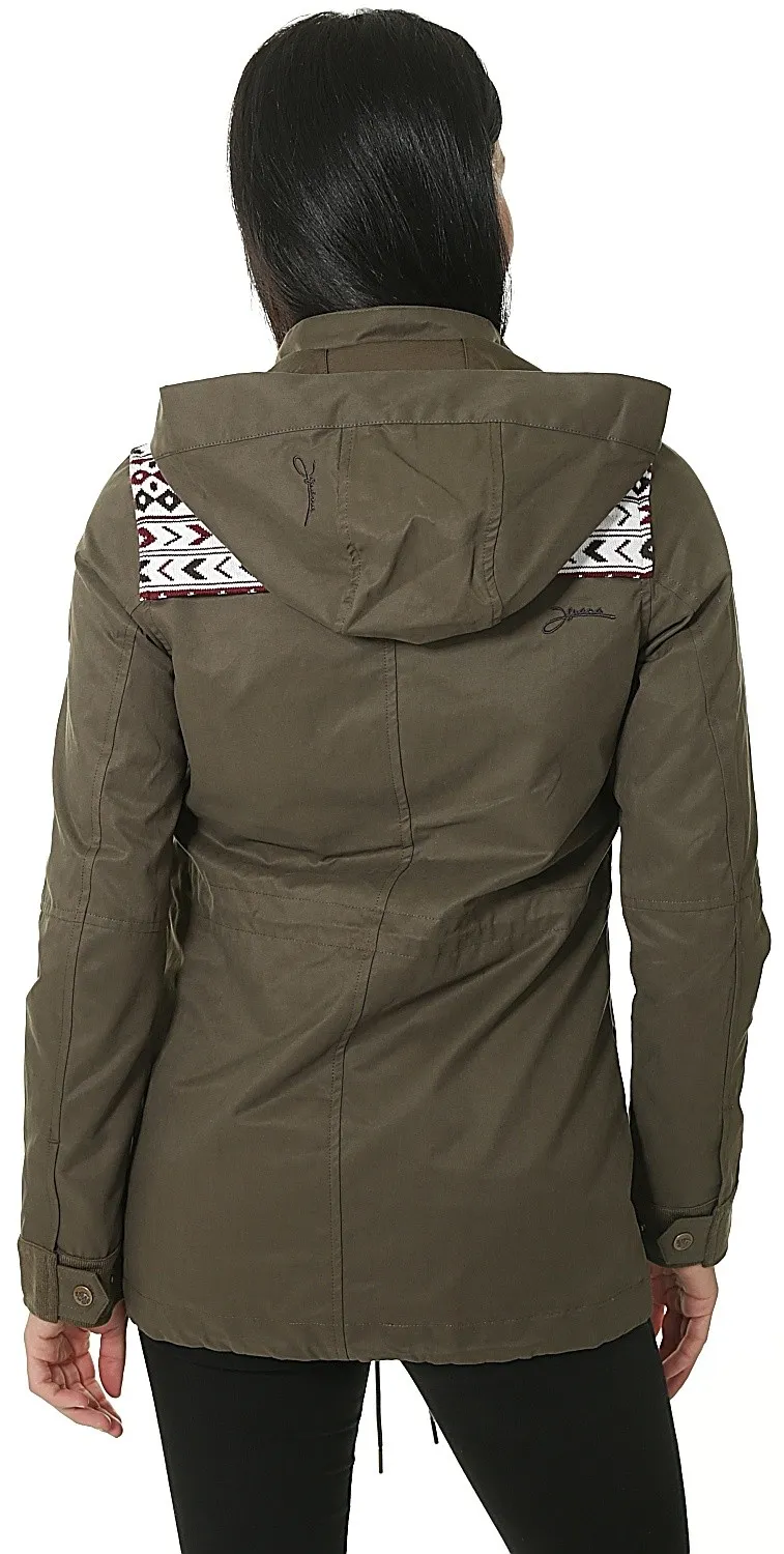 jacket Iguana Cala - Khaki/Geometric Pattern