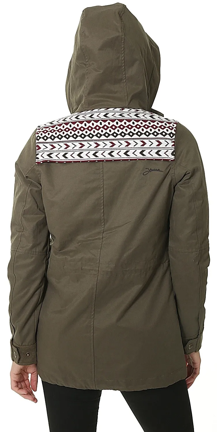 jacket Iguana Cala - Khaki/Geometric Pattern