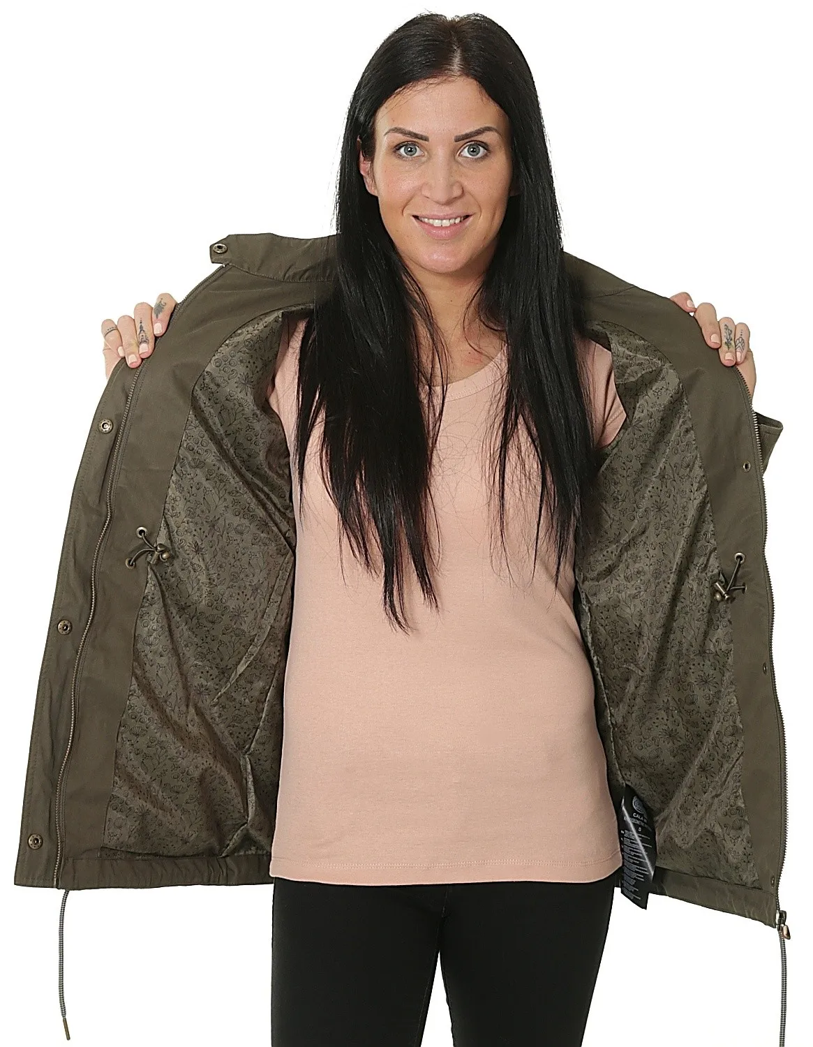 jacket Iguana Cala - Khaki/Geometric Pattern