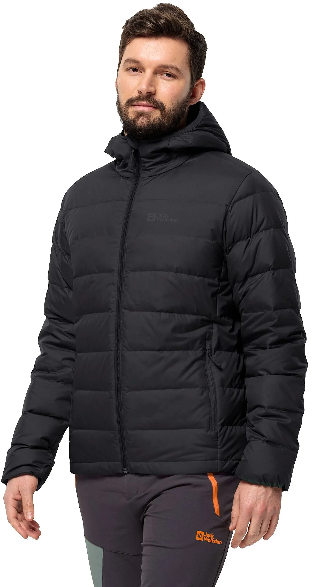 jacket Jack Wolfskin Ather Down Hoody - Black - men´s