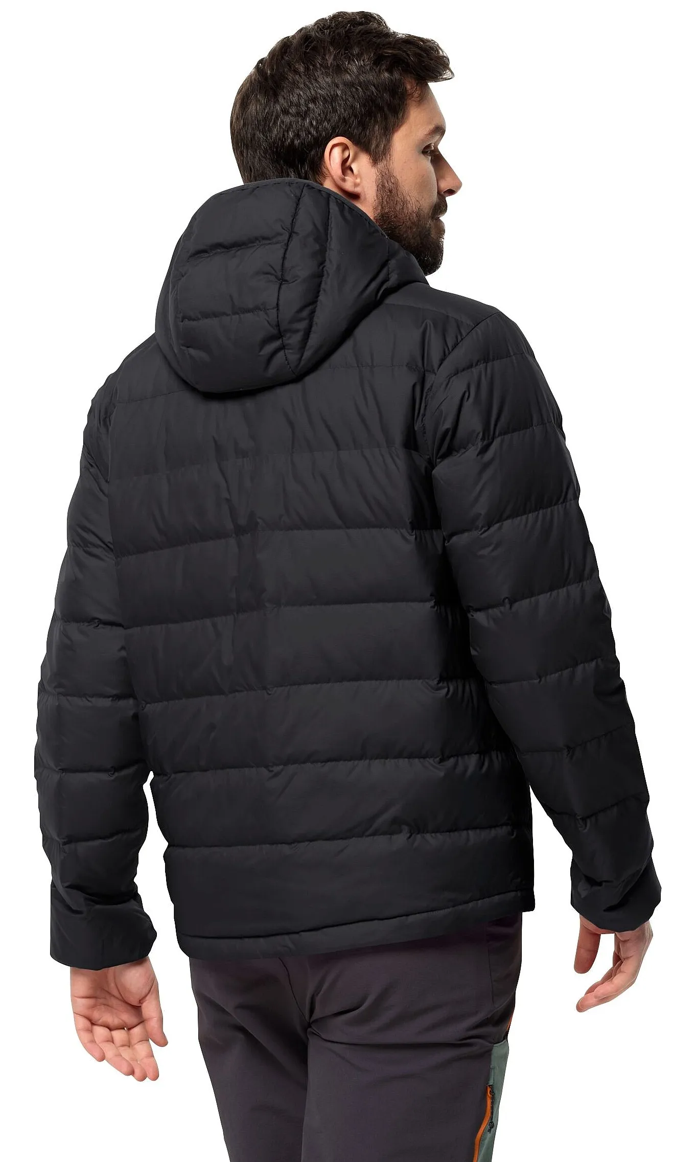 jacket Jack Wolfskin Ather Down Hoody - Black - men´s