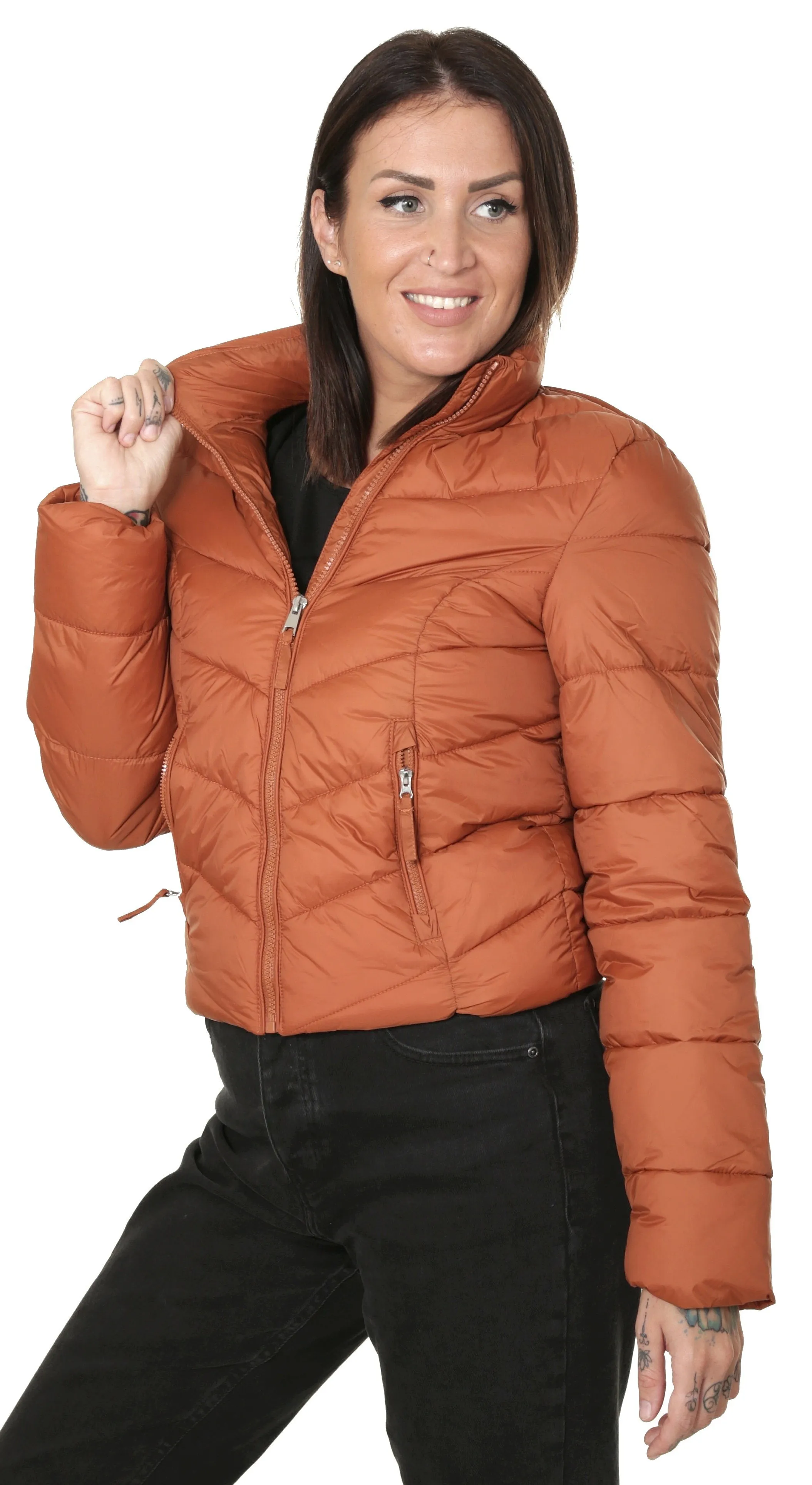 jacket Jacqueline de Yong Embrace Short - Ginger Bread - women´s