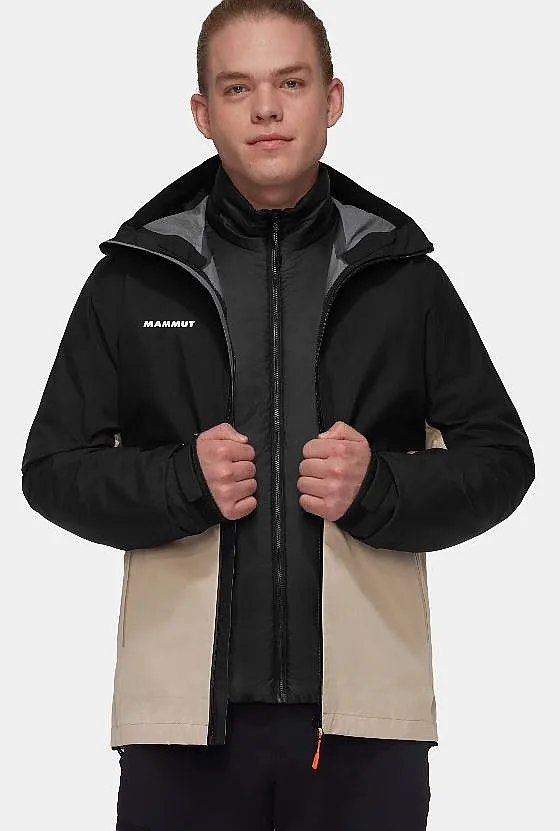 jacket Mammut Alto Light 3 In 1 HS Hooded - Savannah/Black - men´s