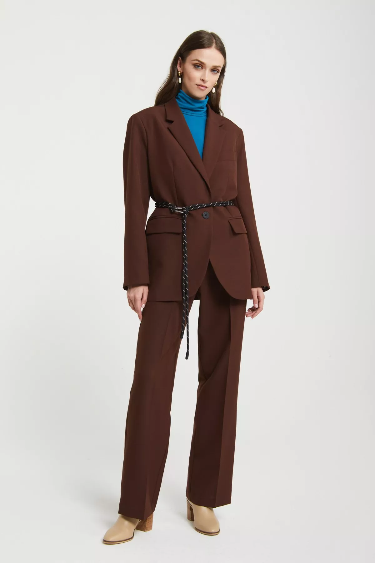 Jacket with belt