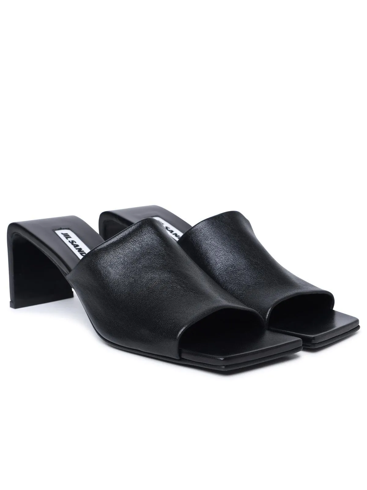 Jil Sander    Jil Sander Black Lear Sandals