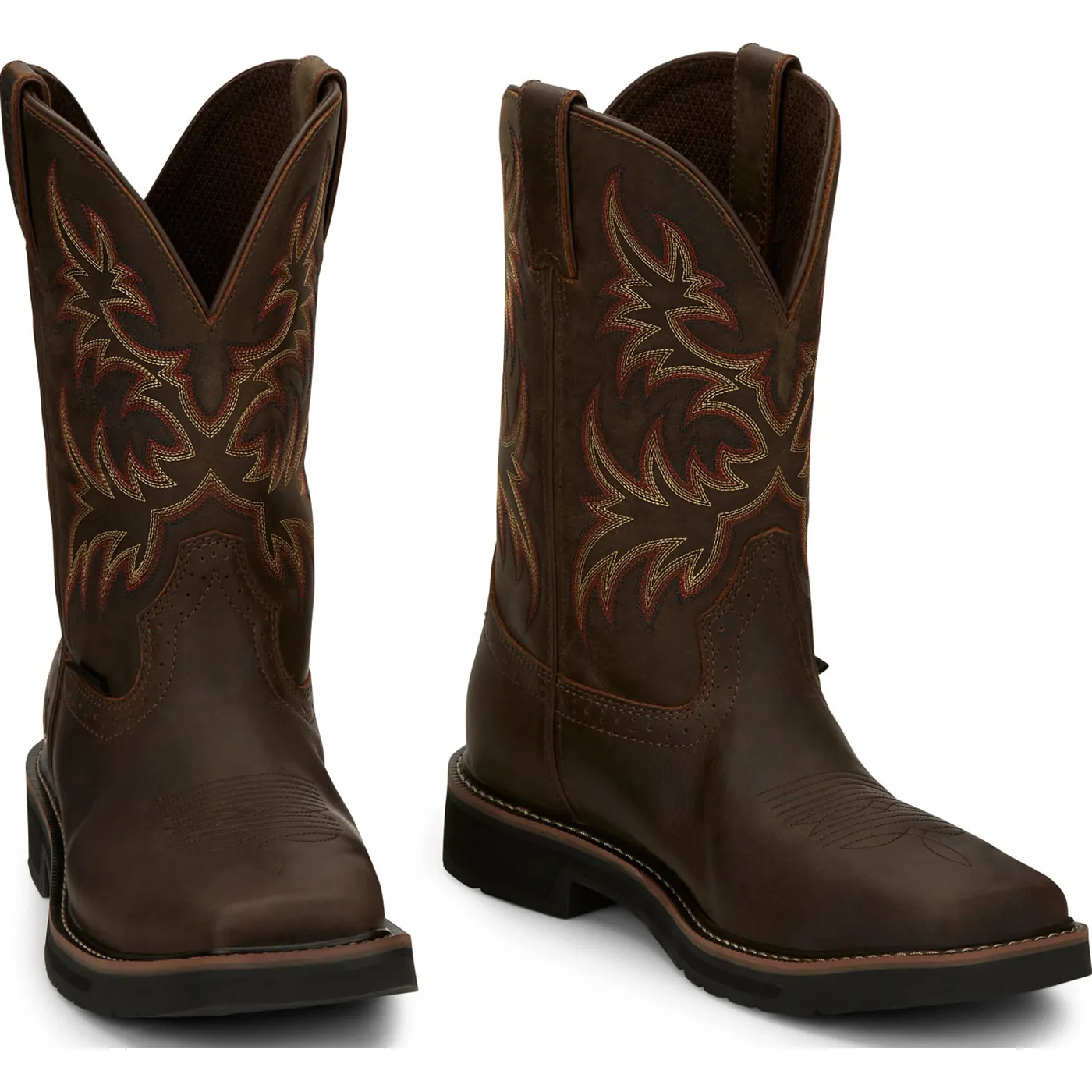 Justin Work Stampede Men's Steel Toe Western Work Boot