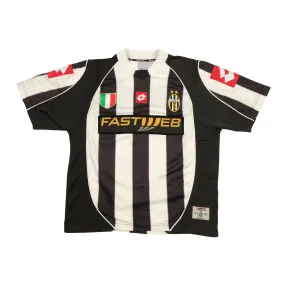 Juventus Fastweb Del Piero Original Lotto 2002/2003 Home Football Shirt Medium