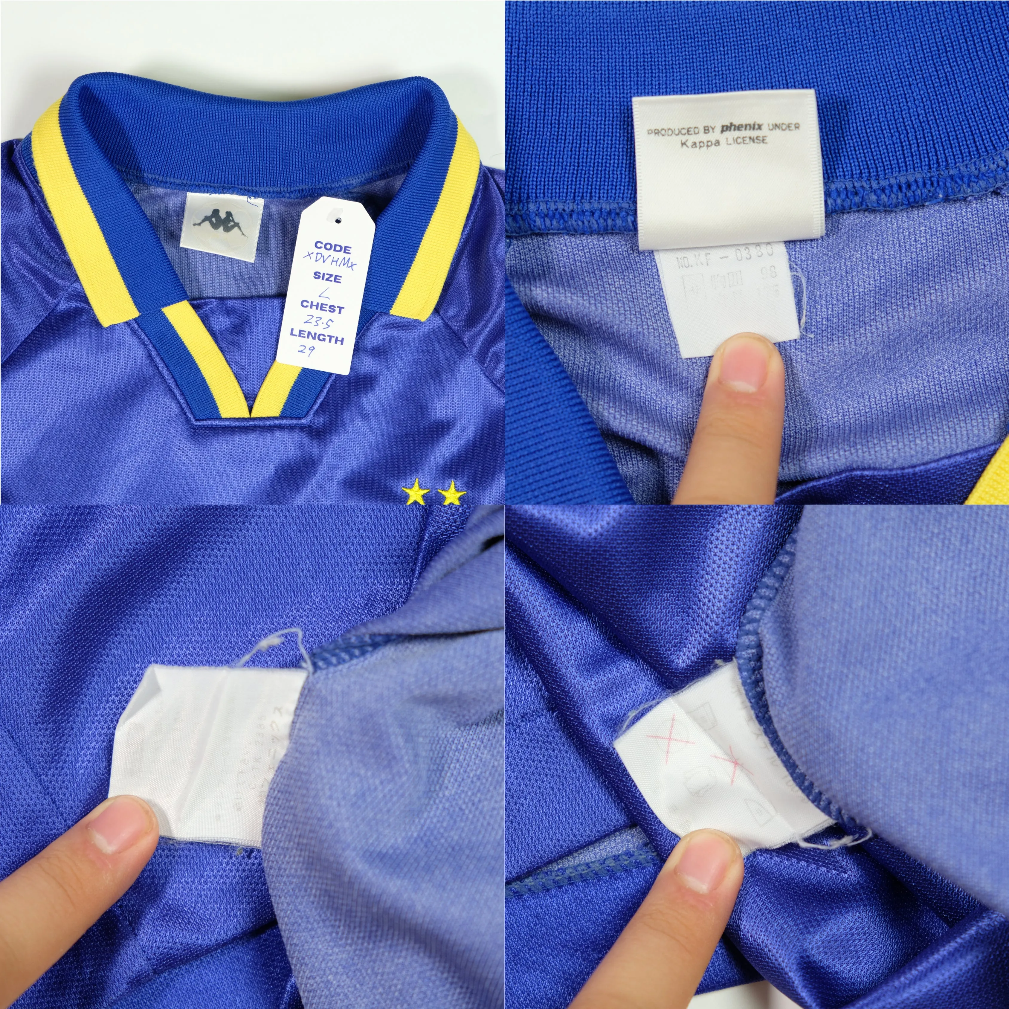 Juventus Italy Baggio Danone Original 1994/1995 Away Vintage Football Shirt Large