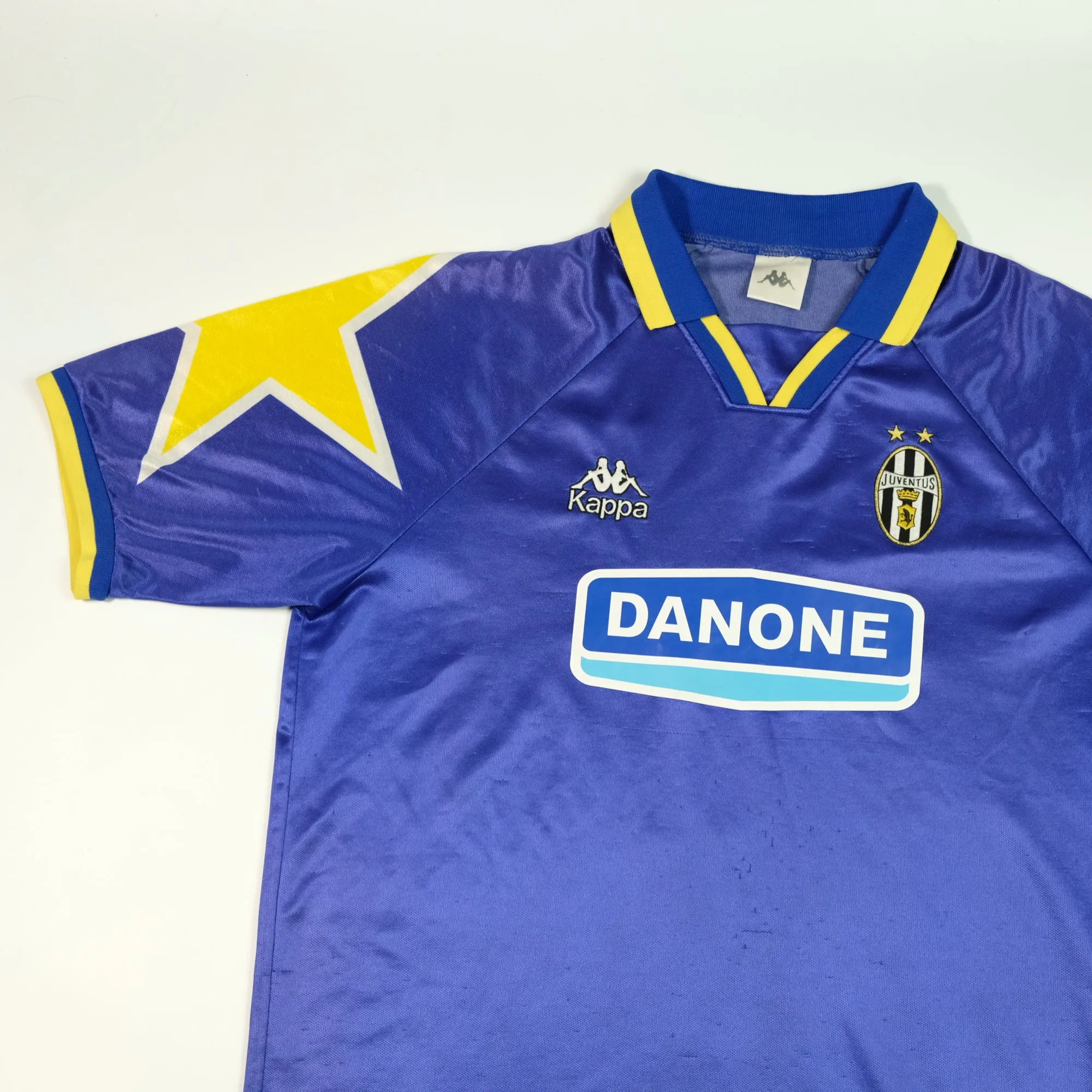Juventus Italy Danone Original 1994/1995 Away Vintage Football Shirt Large