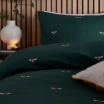 Kaleidoscope Bee Kind Forest Green Duvet Cover Set | Kaleidoscope