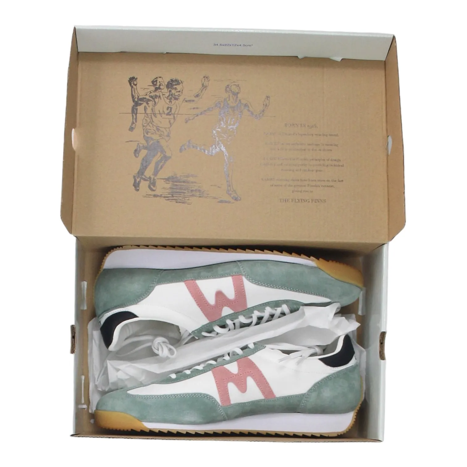 Karhu Mestari White,Green, Pink Trainers