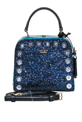 Kate Spade - Blue Violina Glitter Crossbody Bag