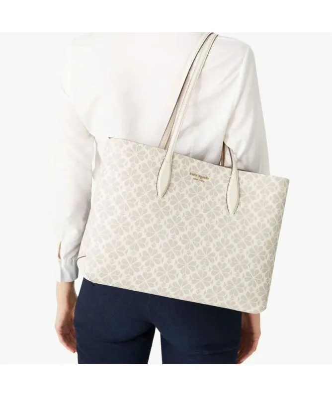 Kate Spade New York Spade Flower All Day Tote | Cream