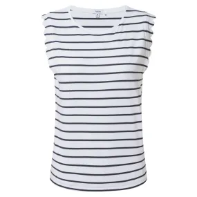 Katie Womens Vest - Optic White/Dk Indigo